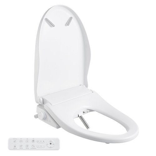 Toilet Seat with Remote, Adjustable Heated Seat&Air Dryer, Endless Instant Warm Water