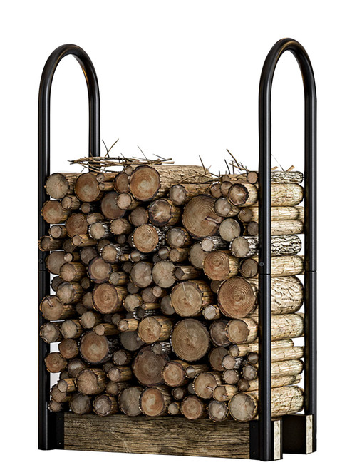 Fire Beauty Firewood Log Rack Adjustable Bracket Kit, Fireplace Wood Storage Holder