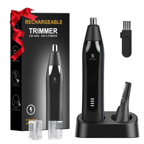 Ear and Nose Hair Trimmer for Men, 2025 Professional Painless USB Rechargeable Eyebrow