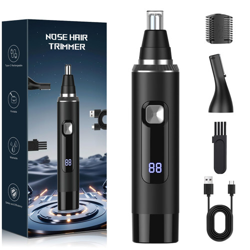 Ear and Nose Hair Trimmer Clipper for Men Women,2025 Rechargeable