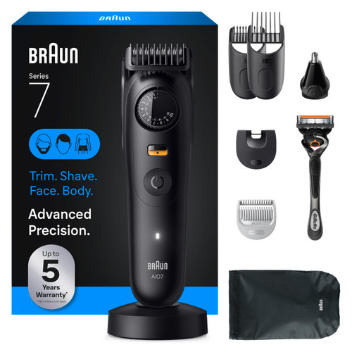 Body Grooming Kit for Men, Cordless Trimmer, Hair Clippers & Shaver for Face