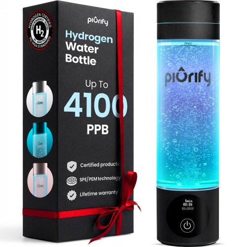 Hydrogen Water Bottle Generator - Up to 4100+ PPB Molecular Hydrogen Infusion - SPE/PEM Technology