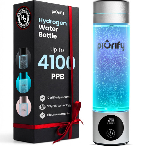 Hydrogen Water Bottle Generator - Up to 4100+ PPB Molecular Hydrogen Infusion - SPE/PEM Technology