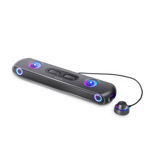 OXS Thunder Pro Gaming Soundbar with 5.1.2 Dolby Atmos Surround Sound System, Built-in Woofer, Bluetooth Multi-Connection, 3 Pro Gamer Modes, Sleek Toggle Design, for Pcs and Gaming Consoles