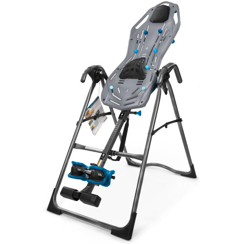 Teeter FitSpine X1 Inversion Table, Decompression Surface for Full-Body Stretch, Ergo Embrace Ankle Supports, Integrated Accessories, UL Safety Certified, Heavy-Duty 300 lb Capacity