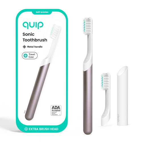 Electric Toothbrush for Adults - Time Travel & Soft Bristles with Travel Case & Replacement Brush