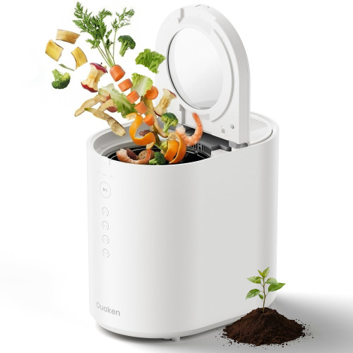 Electric Composter for Kitchen, 5.5L Large Smart Countertop Compost Bin, Odorless, Quiet, Easy Clean