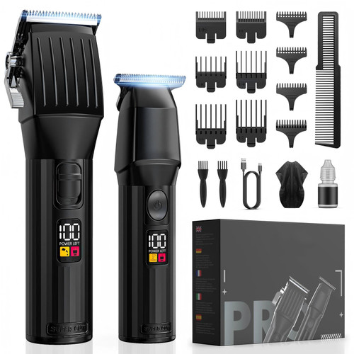 Hair Clippers for Men Cordless Beards Trimmers Kit with LED Display Electric