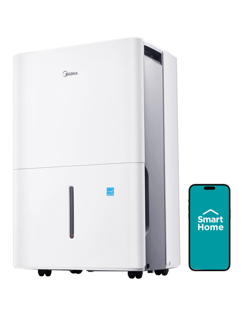 Midea 1,500 Sq. Ft. Energy Star Certified Dehumidifier With Reusable Air Filter 22 Pint - Ideal For Basements