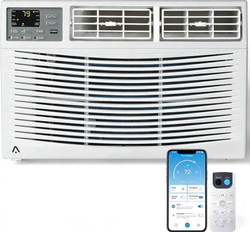 GarveeHome 10000 BTU Window Air Conditioner with WiFi, Up to 450 Sqf for Small Rooms with Cooling, Remote & 4 Fan Speed, Quiet Operation, Perfect for Small Bedroom or Living Room, White