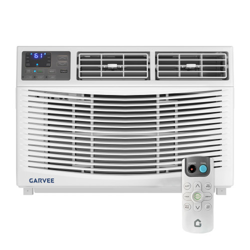 GarveeHome 10000 BTU Window Air Conditioner with Remote Control, Cools up to 350 Sq. Ft, 3 Cooling & Fan Speeds, Quiet Operation, LED Digital Display, Easy Installation, Ideal for Bedroom Office
