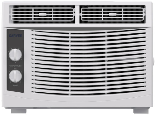 Garvee 5000 BTU Window Air Conditioner, Small Window AC Unit with Fan Function, Reusable Filter and Easy-to-Use Mechanical Controls for Apartment, Living Room, Bedroom, Rooms Up to 150 Sq. ft, White