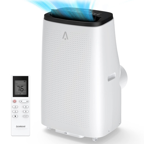 15000 BTU Portable Air Conditioner, 3-in-1 Indoor AC Unit with Cooling, Dehumidifier, Fan, 24-Hour Timer, Remote Control & Full Window Installation Kit – Cools Rooms Up to 850 Sq. Ft, 115V