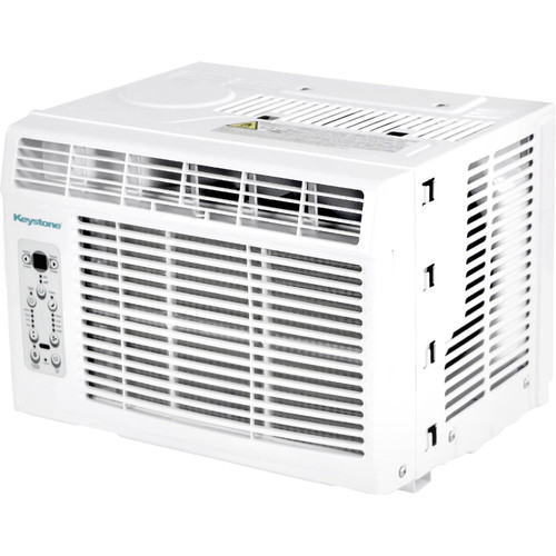 Keystone 6,000 BTU Window Mounted Air Conditioner & Dehumidifier, 115V, Air Conditioner for Rooms up to 250 Sq.Ft. with Smart Remote Control