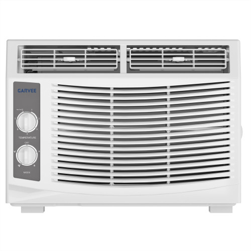 Garvee 5000 BTU Window AC Unit Cools 150 Sq Ft - Easy Mechanical Controls, 2-in-1 Cool/Fan Mode, Washable Filter, Easy Install, for Bedroom, Office, White