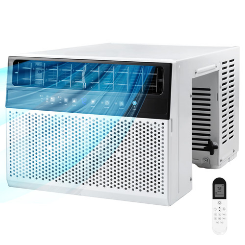 Electactic 12000BTU U-Shaped Window Air Conditioner,AC Window Unit Cools up tp 550 Sq.Ft, 3-in-1 Air Condtioner Unit with Full Window View,Energy-saving,6 Modes,24H Timer, White