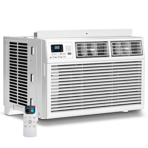 Electactic Window AC Unit, 10000 BTU Window Air Conditioner, Cool Rooms up to 450 Sq.Ft., 6-in-1 Modes,24H Timer, Energy Saving, Remote Control, Perfect for Bedroom, Apartment, Living Room, Office