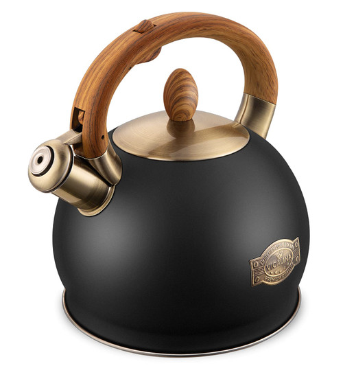 2.64 Quart Food Grade Stainless Steel Induction Whistling Tea Kettle for Stove Top
