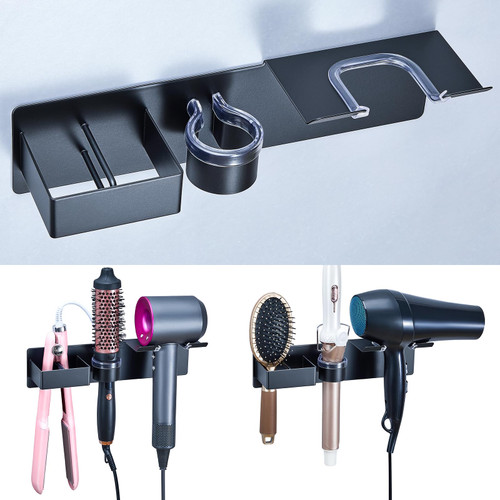 Wall Mount Curling Iron Holder Flat Iron Holder, Blow Dryer