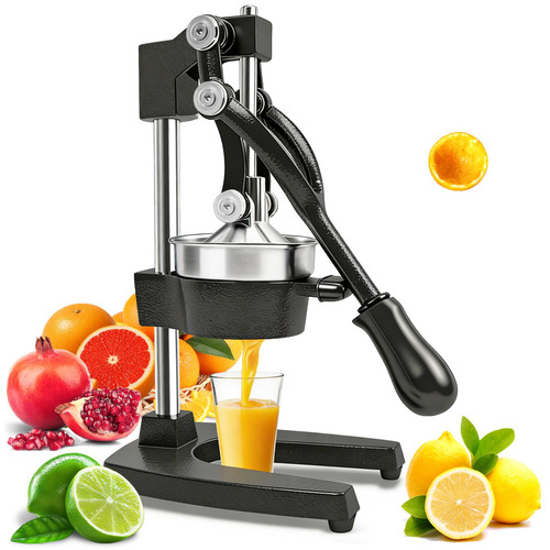 Cast Iron Manual Juicer – Heavy-Duty Hand Press Orange & Lemon Squeezer