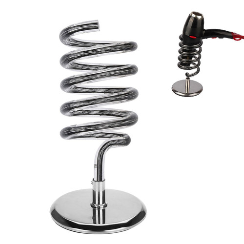 Hair Dryer Stand with Stainless Steel Base, Spiral Blow Dryer