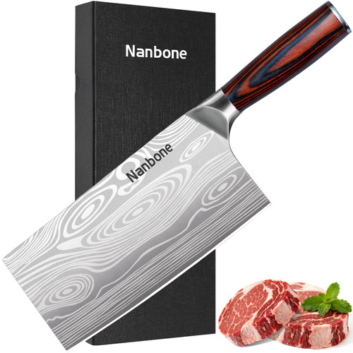 Meat Cleaver Knife Ultra Sharp Kitchen Knife 8 Inch