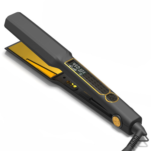 Professional Hair Straightener,1.5 inch Ceramic & Titanium Flat Iron,15 Adjustable