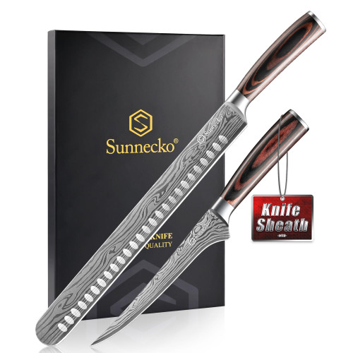 Professional BBQ Carving Knife Set, Slicing and Boning Knife for Meat Cutting