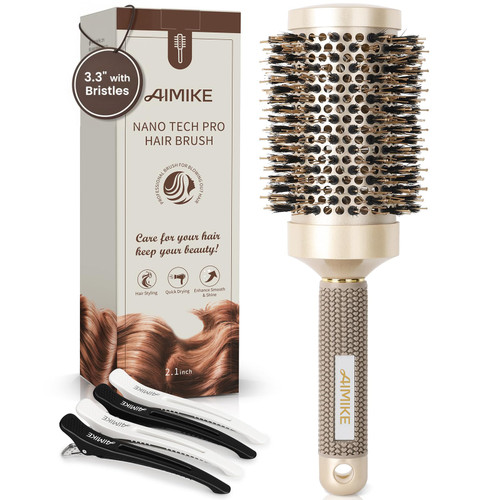 Hair Brush, Nano Thermal Ceramic & Ionic Tech, 2.1 Inch