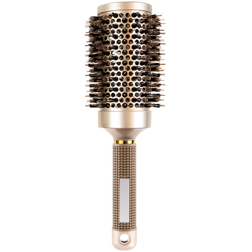 Ionic Round Hair Brush with Boar Bristles, Enhances Shine