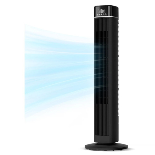 Abolee Tower Fan for Bedroom, 90° Oscillating Bladeless Standing Fan with Remote, 27ft/s High Velocity, 40 Inch