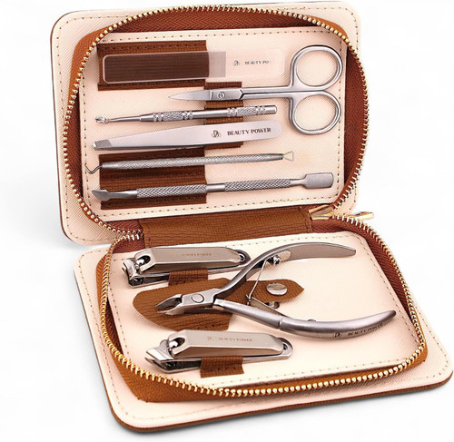 9 in 1 Professional Manicure Pedicure Set - Stainless Steel Nail