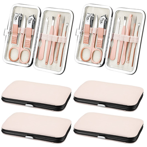6 Set Manicure Set 48 Pcs Nail Clippers Pedicure Kit Gift for Mother's Day