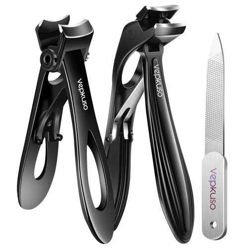 Toenail Clippers for Seniors & Thick Nails - Heavy Duty Stainless
