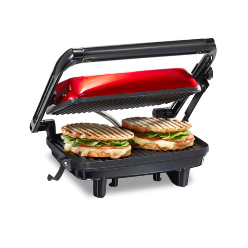 Hamilton Beach Panini Press Sandwich Maker & Electric Indoor Grill with Locking Lid