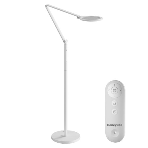 Honeywell LED Floor Lamp - F01WT Sunturalux™ Eye Caring Dimmable Standing Light with Remote for Home Office