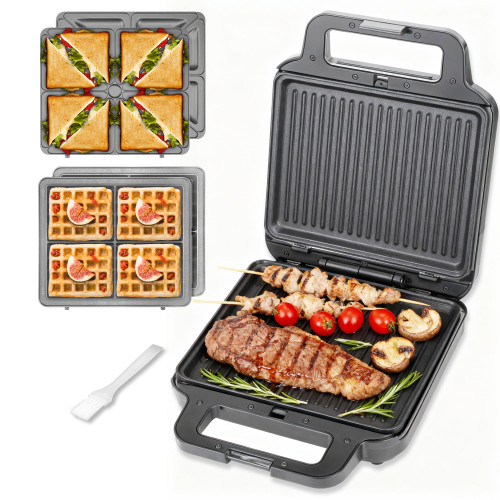 Panini Grill Press Breakfast Sandwich Maker 3 in 1