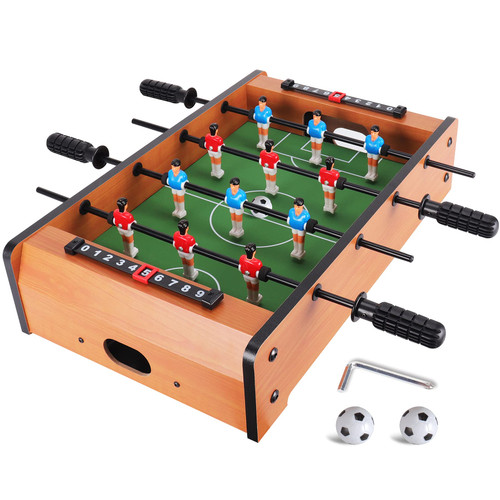 20-Inch Foosball Table Adult Size Top Football/Soccer Game Table for Kids Easy to Store