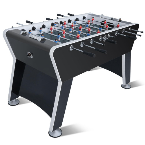 Foosball Table, 58" Competition Sized Soccer Table Game, Heavy Duty Arcade Game Table with 2 Balls for Adult