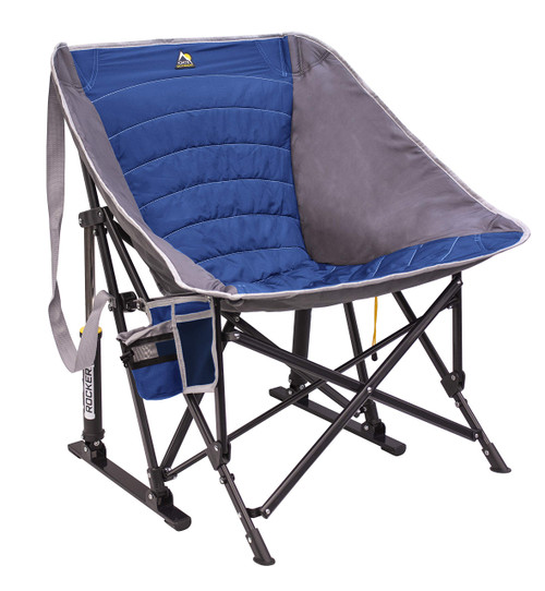 GCI Outdoor MaxRelax Pod Rocker Portable Rocking Chair & Outdoor Camping Chair, Royal Blue