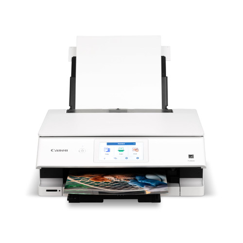Canon PIXMA TS8820 Wireless Printer, Best for Home Photo Printing, Copy and Scan, White