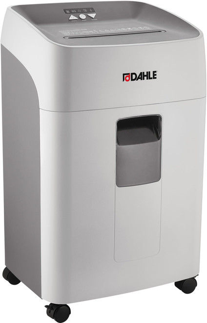 Dahle 52214 Paper Shredder, Cross Cut, P-4 | O-3 Security, German Engineered, Jam Protection, Oil Free, SmartPower, Shreds CDs, 20 Sheet Max, 11 Gal Bin