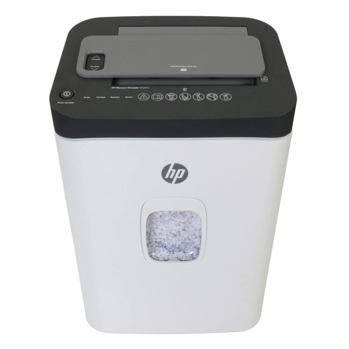 HP - Paper Shredder Micro Cut, 200-Sheet Auto Feed, Shreds Credit Cards & Staples, Heavy Duty Paper Shredder for Home Use with 7.4 Gallon Basket