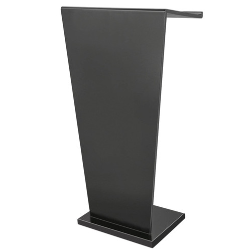 JIANSMZ 110cm Black Lectern Podium Stand Adjustable Wooden Presentation Desk for Public Speaking Conferences Debates Events - Professional Reading Stand
