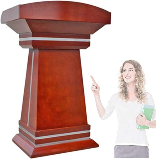 UWYTGF Lectern Podium Stand, Podium Wood Stand Podium Stand Used for Floor Podium Podium Chair Reception Desk Introduction Podium and Podium, Hotel, Classroom