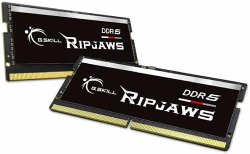 G.SKILL Ripjaws DDR5 SO-DIMM Series DDR5 RAM 32GB (2x16GB) 5600MT/s CL40-40-40-89 1.10V Unbuffered Non-ECC Notebook/Laptop Memory SO-DIMM (F5-5600S4040A16GX2-RS)