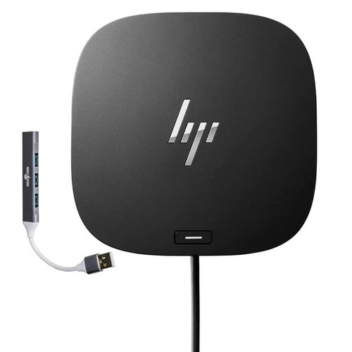 HP USB-C Essential Dock G5 – Multiport Docking Station with USB-C, HDMI, DisplayPort, Ethernet, Includes Dockztorm Dock