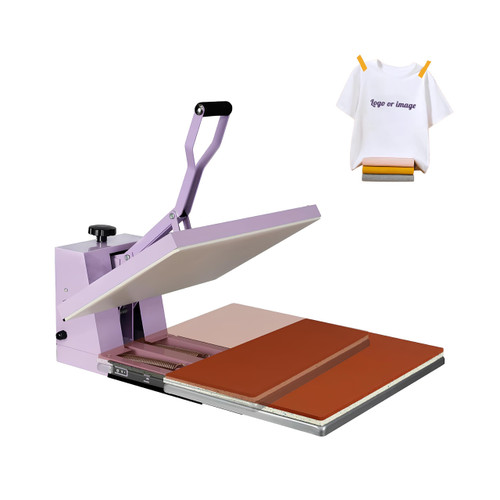 Heat Press 16x24, 2000W Power Heat Press Machine, Fast Heating, High Pressure Heat Press Machine for T-Shirt, Digital Industrial Sublimation Printer for Heat Transfer Vinyl, Easy to Use,Purple