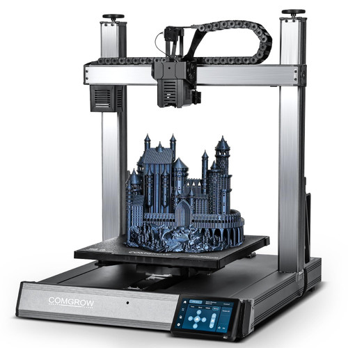 Sovol T300 3D Printer Max Speed up to 600mm/s, Klipper Firmware 300℃ All-in-one Hotend 30s Preheat Time 81-Point Auto Leveling 95% Pre-Assembly All Metal Body 11.8 * 11.8 * 13.8in