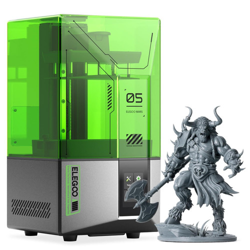 ELEGOO Mars 5 Resin 3D Printer with 4K Mono LCD,Automatic Leveling, Desktop 3D Printer with Printing Size of 5.65 × 3.53 × 5.91 inches